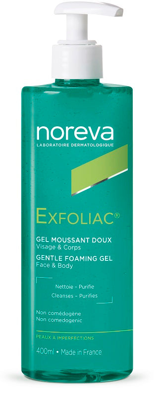 noreva exfoliac gel doccia delicato 400 ml exfoliac ean 3571940002401