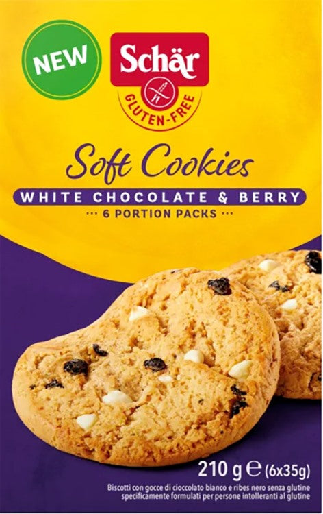 schar due schar soft cookie white chocolate 210 g schar ean 8008698040157