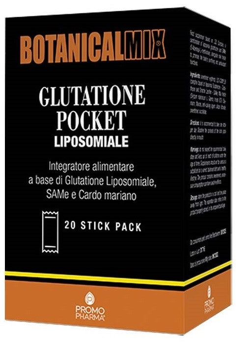 promopharma botanicalmix glutatione pocket liposomiale 20 stick da 2 g promopharma ean 8057977340372