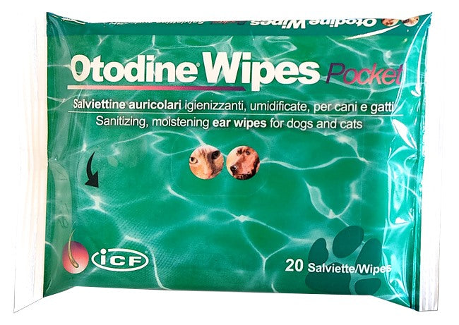 icf otodine wipes pocket 20 pezzi ean 8009722014441