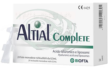bionativa soluzione oftalmica lubrificante altial complete 4 strip da 5 flaconi da 05 ml biodue ean 8054085120605