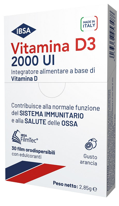 ibsa farmaceutici vitamina d3 ibsa 2000 ui 30 film orodispersibili ibsa ean 8033638958094