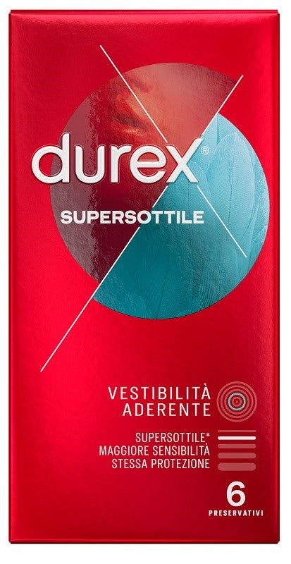 reckitt benckiser profilattico durex supersottile close fit 6 pezzi durex ean 8055719110528