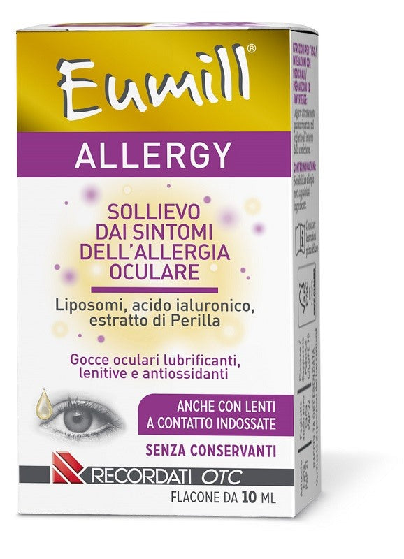 recordati otc eumill allergy gocce oculari flacone 10 ml eumill ean 8057742821396
