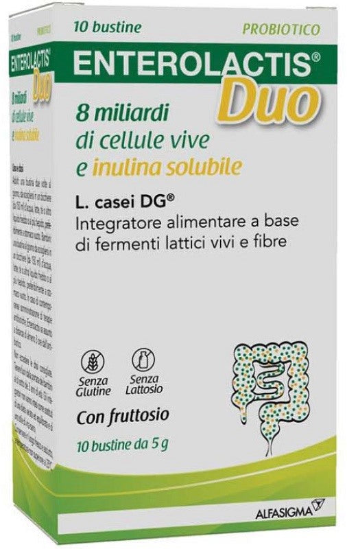 alfasigma px enterolactis duo 10 bustine 5 g enterolactis