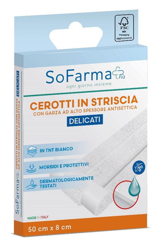 sofarmapiu cerotto delicato striscia 50x8 cm sofarmapiu sofarmapiu ean 8017990084387