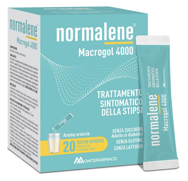 montefarmaco normalene macrogol 4000 20 buste ean 8058363621112