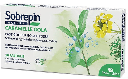 pharmaidea sobrepin natura caramella gola 20 pastiglie sobrepin ean 0806812282531
