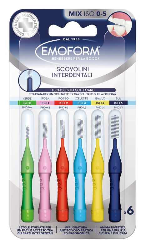 polifarma benessere emoform scovolino mix 6 pezzi ean 8056772951080