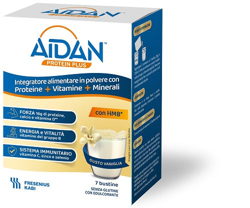 fresenius aidan protein plus vaniglia 7 bustine ean 4051895039251
