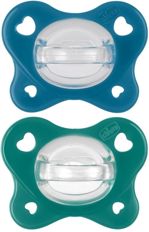 chicco artsana chicco dual soft succhietto azzurro 16 36 mesi 2 pezzi chicco ean 8058664175468