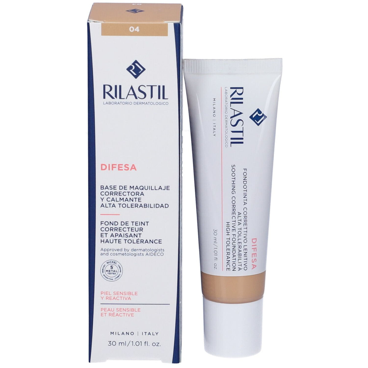 Rilastil Fond de Teint Correcteur Apaisant 04 30 Ml Rilastil
