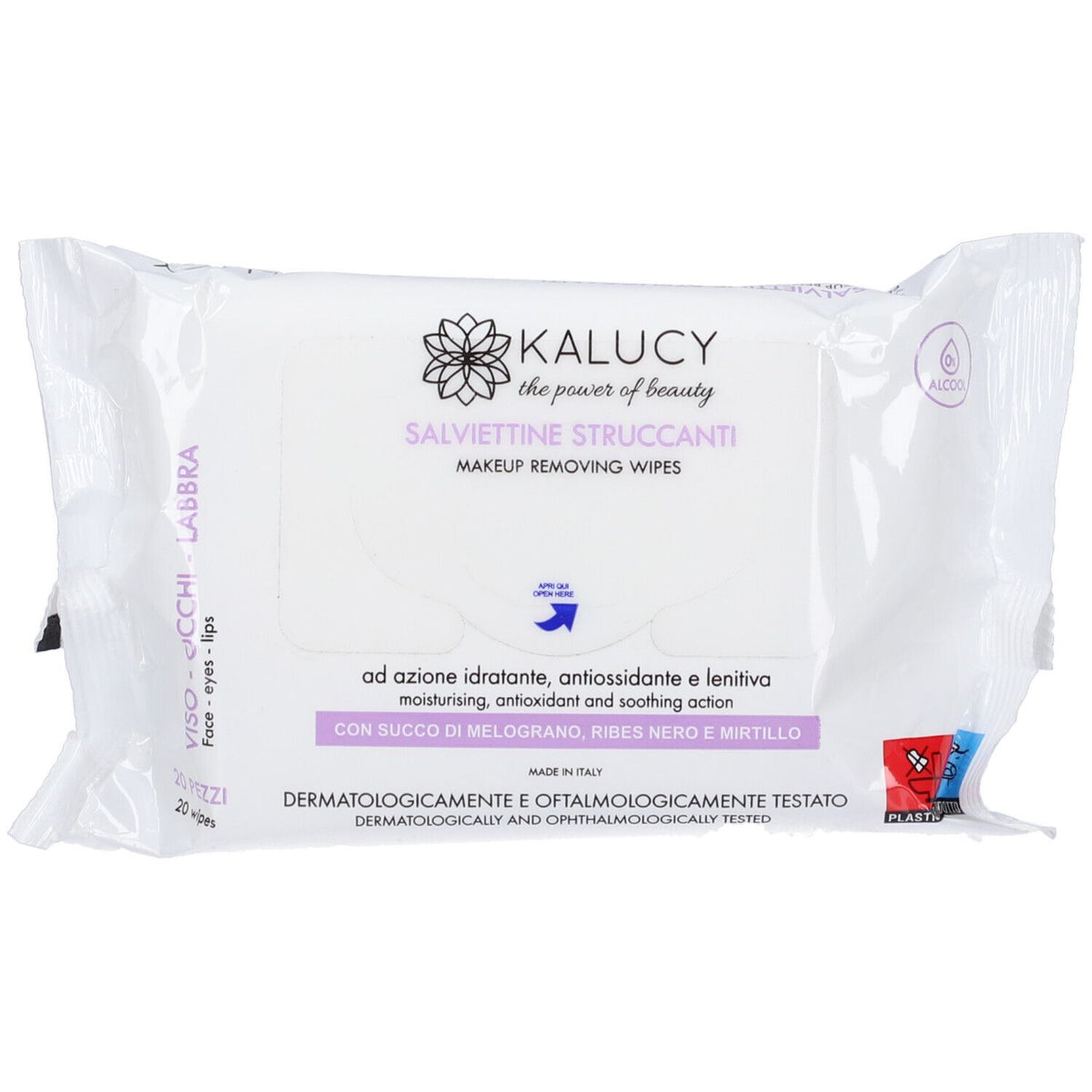 Kalucy Lingettes Démaquillantes 20 Pièces