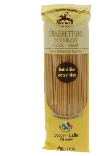 alce nero spaghettoni di semola senatore cappelli bio 500 g alce nero ean 8009004809659