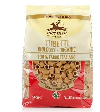 alce nero tubetti 100 sfarinato di farro bio 500 g alce nero ean 8009004120143