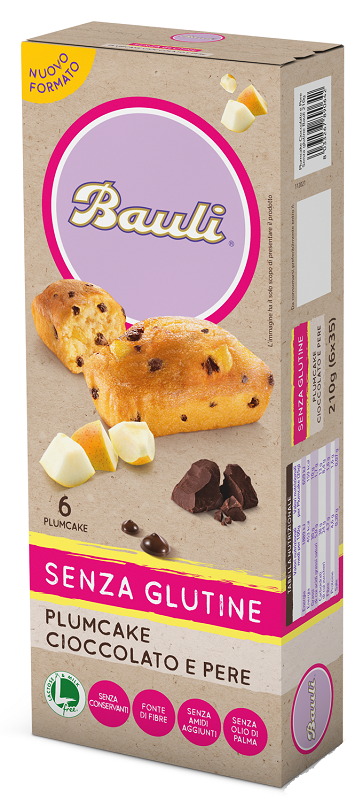 alpipan bauli plumcake cioccolato pere 6x35 g bauli ean 8033267890642