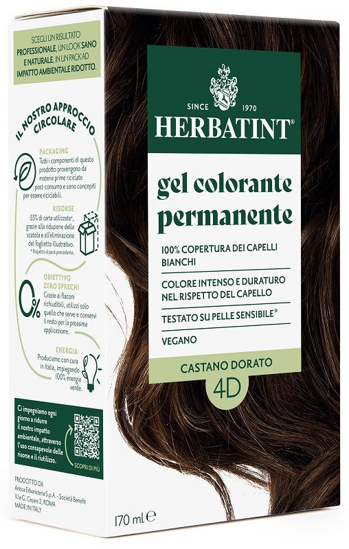 antica erboristeria spa herbatint 4d castano dorato 170 ml herbatint ean 8016744807555