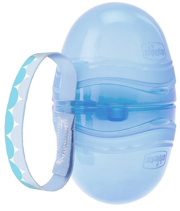 artsana chicco chicco portasucchietto doppio blu 1 pezzo chicco ean 8058664033089