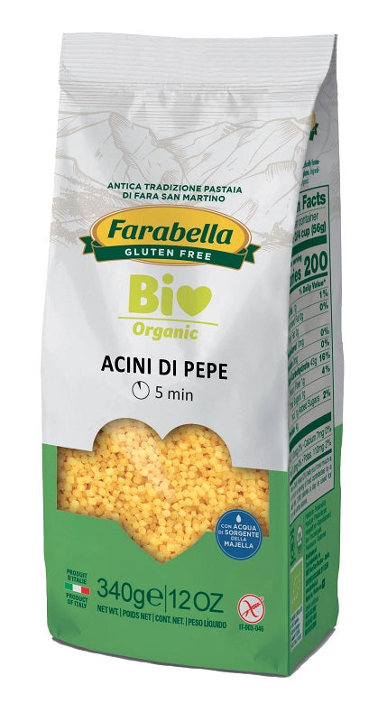 bioalimenta srl farabella bio acini di pepe mais riso 340 g probios ean 8056774002438