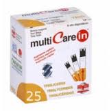 biochemical system intern test trigliceridi multicare in strisce con aspriazione capillare 25 pezzi multicare ean 8032937230375