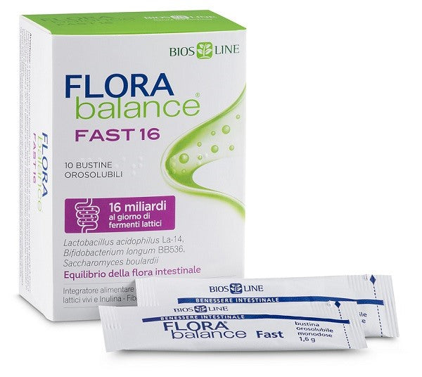 bios line biosline florabalance fast 10 bustine orosolubili flora balance ean 8030243004475