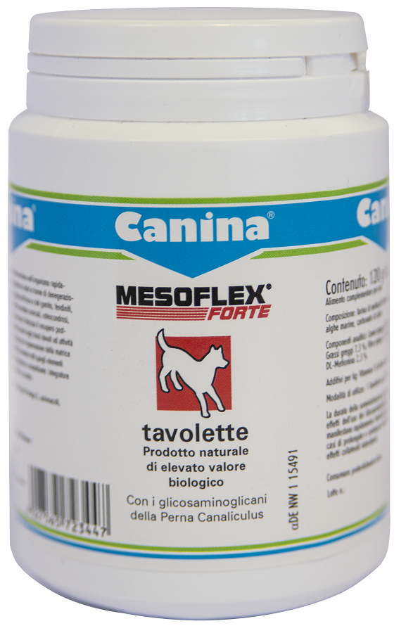 canina pharma mesoflex forte 120 tavolette mesoflex ean 4027565723447