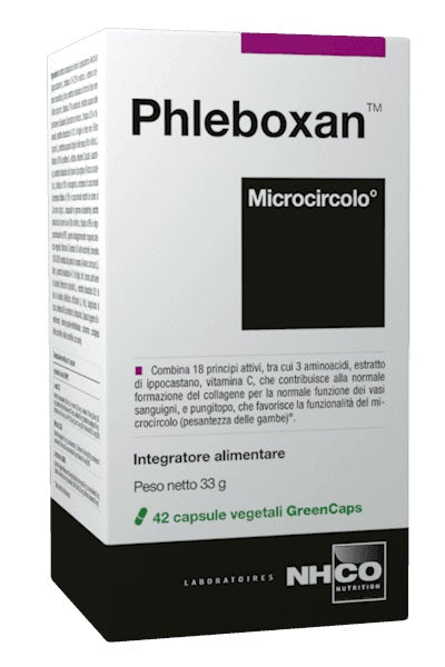 chiesi farmaceutici nhco phleboxan 42 capsule chiesi farmaceutici ean 8025153001843