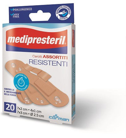 corman cerotti assortiti medipresteril resistenti 20 pezzi medi presteril ean 8016867000758