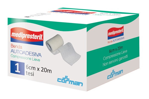 corman medipresteril benda autoadesiva 6x2000 cm 1 pezzo medi presteril ean 8016867013895