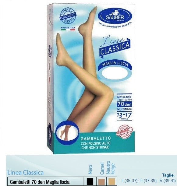 desa pharma sauber gambaletto maglia liscia 140 denari beige 2 desapharma ean 8005520605898