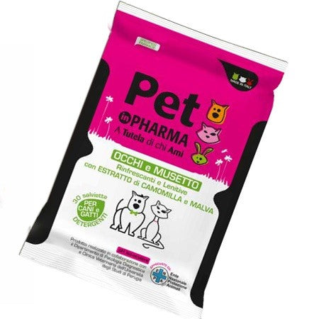 diva international pet in pharma salviettine occhi muso 30 pezzi pet in pharma