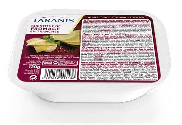 dmf dietetic metabolic food taranis sostituto del formaggio a fette 6 fette 20 g taranis ean 3551102149649