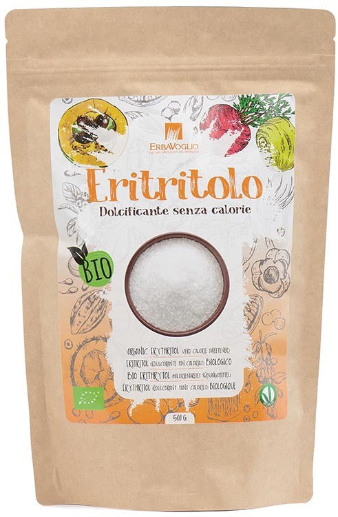 erbavoglio production srl eritritolo bio 500 g erbavoglio ean 8021354007110