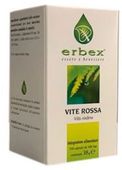 erbex vite rossa 100 capsule 380mg erbex ean 8013710023452
