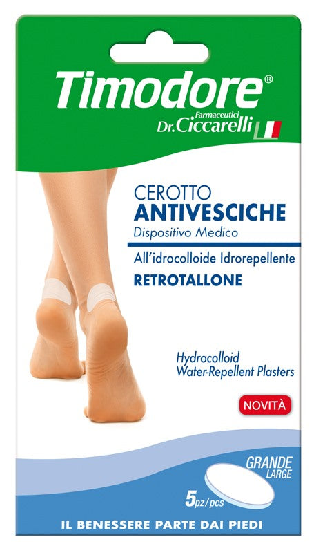 farmaceutici dott ciccarelli timodore cerotto antivesciche retrotallone 5 pezzi timodore ean 8002140119200