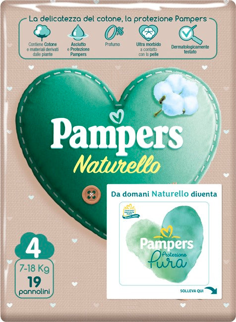 fater babycare pampers protezione pura naturallor maxi cp 19 pezzi pampers ean 8001480300699