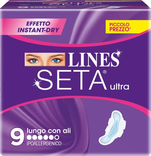 fater spa lines seta ultra assorbenti lunghi 9 pezzi lines ean 8001480034983