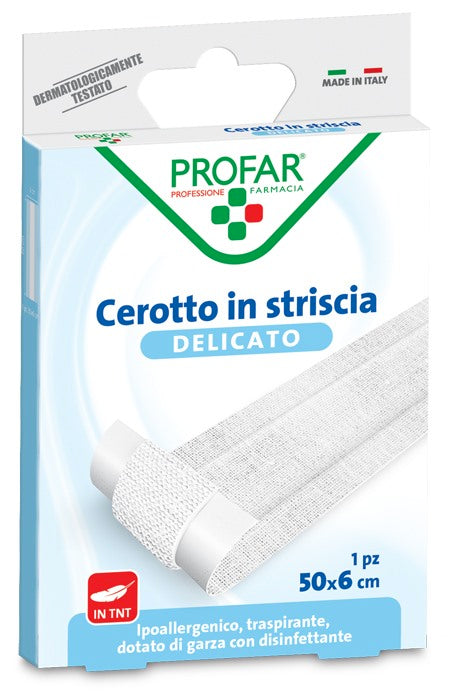 federfarma co cerotto tessuto non tessuto delicato 1 striscia 50x6 cm profar profar