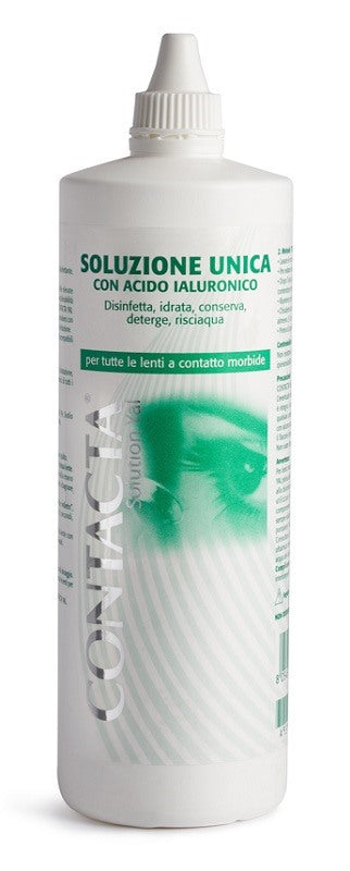 fidia farmaceutici soluzione unica con acido ialuronico per lenti a contatto contacta solution 360ml contacta ean 8057149553227