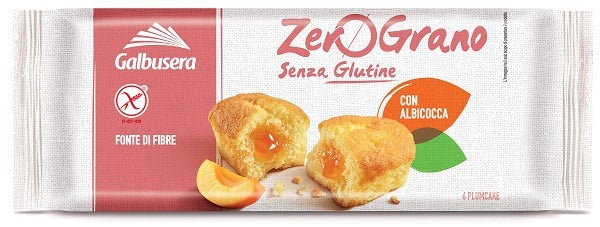 galbusera zerograno plumcake albicocca 6 pezzi zerograno ean 8002190007281