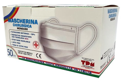 gda mascherina chirurgica gda tipo ii tnt 3 strati 50 pezzi ean 9504845315790