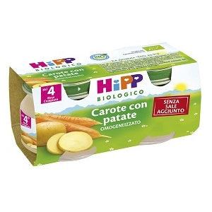 hipp italia hipp bio hipp bio omogeneizzato carote con patate 2x80 g hipp ean 4062300093430