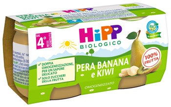 hipp italia hipp bio omogeneizzato kiwibananapera 2x80 g hipp ean 4062300384798