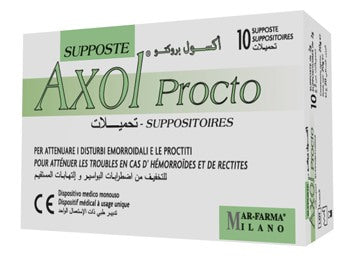 mar farma axol procto 10 supposte x 2 g ean 8023496011482