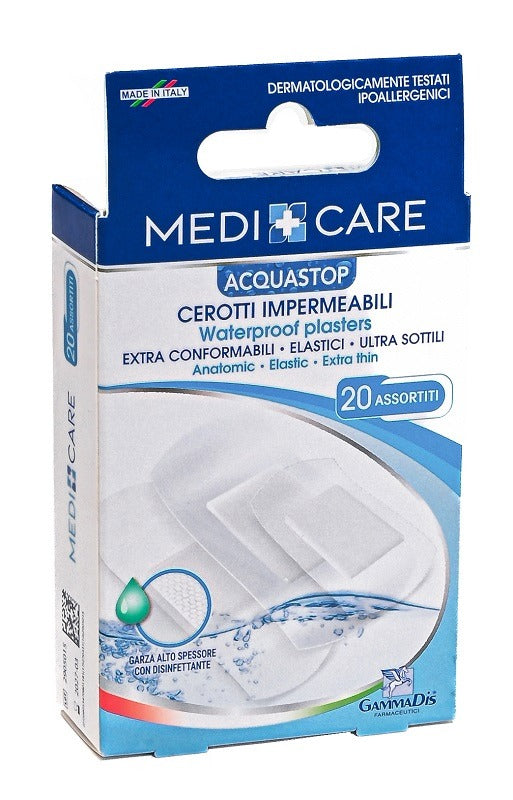 medicare cerotto medicare antiacqua assortiti 20 pezzi medicare ean 8053470801181