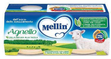 mellin mellin omogeneizzato agnello 2 x 120 g mellin ean 5900852021909