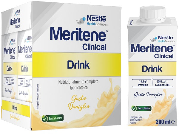meritene meritene clinical drink vaniglia 4 bottiglie da 200 ml meritene ean 8445291913462