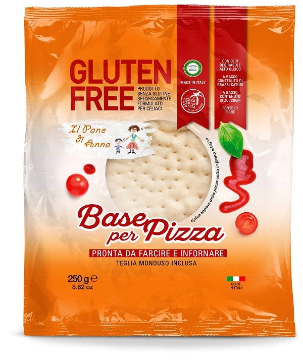 molino rivetti pietro il pane di anna base pizza senza glutine senza latte 250 g pane anna ean 8032636193612