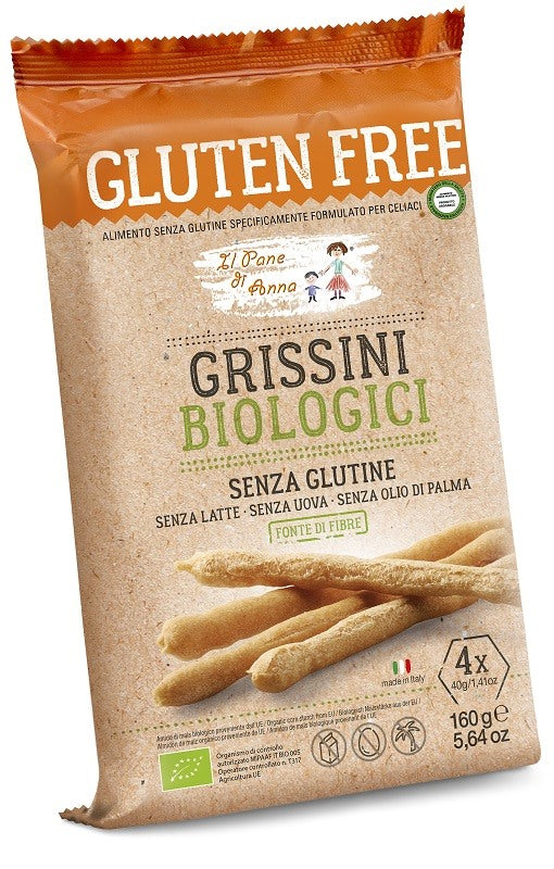molino rivetti pietro il pane di anna grissini biologici 160 g pane anna ean 8032636193308