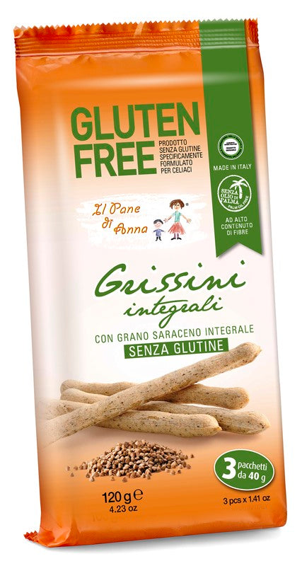 molino rivetti pietro il pane di anna grissini integrali senza latte 3 pezzi da 40 g ean 8032636193476